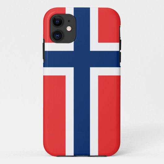 Norwegischer Entwurf Flagge iPhone Rechtssache | Case-Mate iPhone Hülle (Rückseite)