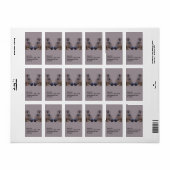 Norwegischer Fjord Adressaufkleber (Vorne)