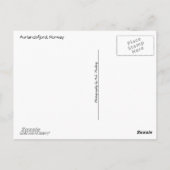 Norwegischer Fjord (Aurlandsfjord) Postkarte (Rückseite)