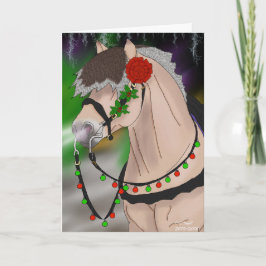 Norwegischer Fjord HorChristmas Stallion Weihnacht Feiertagskarte