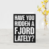 Norwegischer Fjord Horseback Riding Fjord Karte (Gelbe Blume)