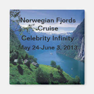 Norwegischer Fjord-Kreuzfahrt-Magnet Magnet