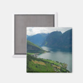 Norwegischer Fjord Magnet (Vorderseite/Rückseite)