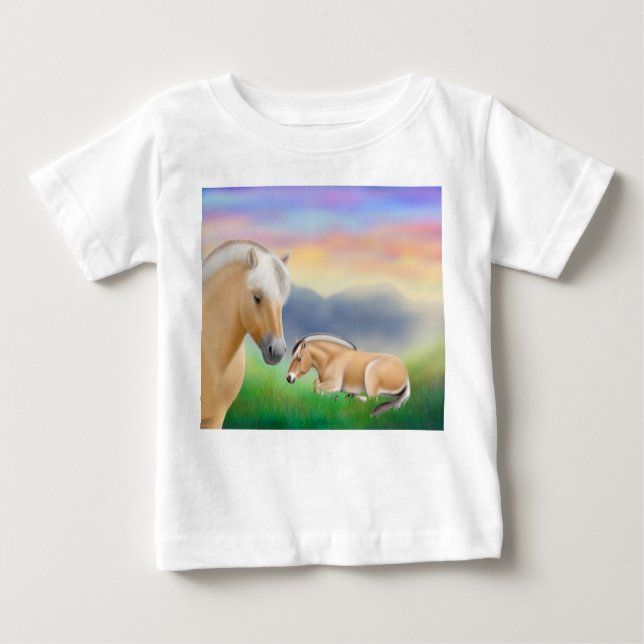 Norwegischer Fjord-PferdeSäuglings-T - Shirt (Vorderseite)