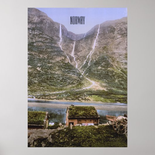 Norwegischer Fjord Poster (Vorne)