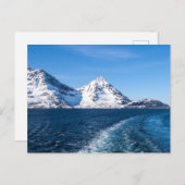 Norwegischer Fjord Postkarte (Vorne/Hinten)