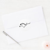 Norwegischer Fjord Runder Aufkleber (Umschlag)