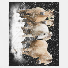 Norwegischer Fjord-Schnee Blnaket Fleecedecke