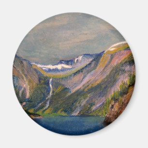 Norwegischer Fjordölpastell Magnet