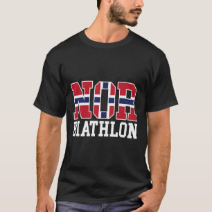 Norwegischer Flaggenbiathlonist - Norweger oder Bi T-Shirt