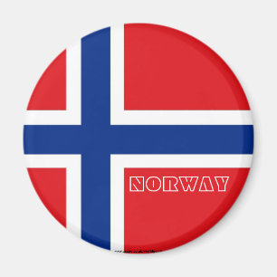 Norwegischer Flaggenmagnet Norwegens Magnet