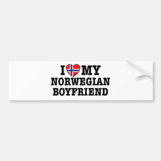 Norwegischer Freund Autoaufkleber