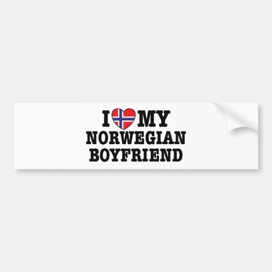 Norwegischer Freund Autoaufkleber (Vorne)