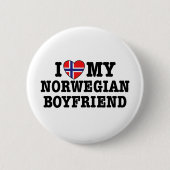 Norwegischer Freund Button (Vorderseite)