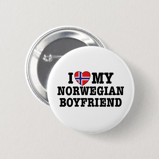 Norwegischer Freund Button (Vorne & Hinten)
