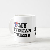 Norwegischer Freund Kaffeetasse (Vorderseite Links)