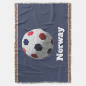 norwegischer Fußball Decke (Vorderseite Vertikal)