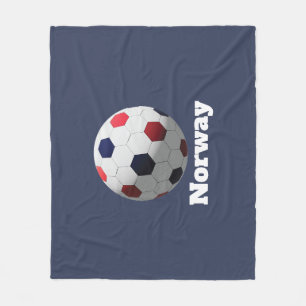 norwegischer Fußball Fleecedecke