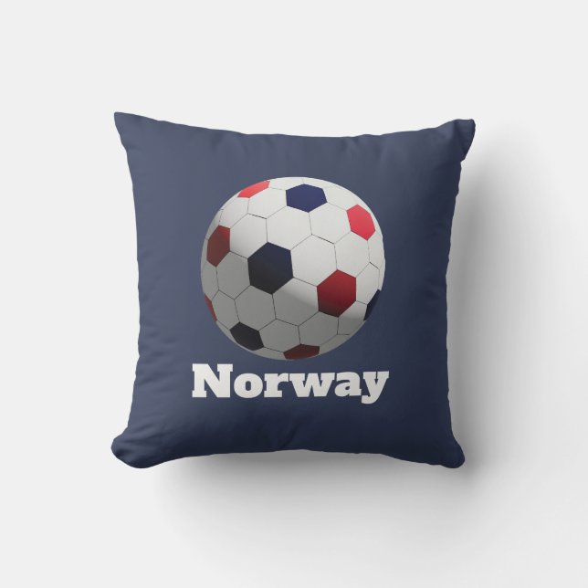 norwegischer Fußball Kissen (Vorderseite)