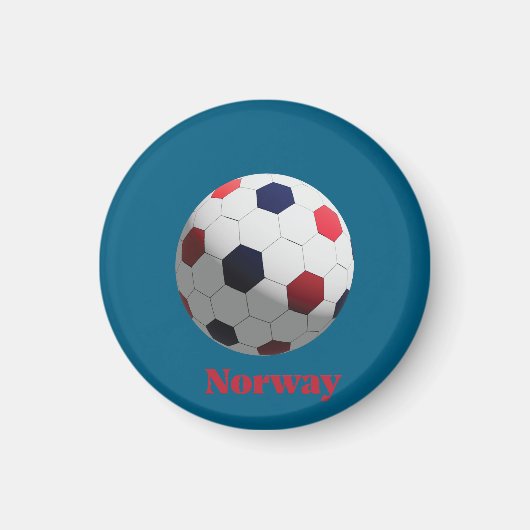 norwegischer Fußball Magnet (Vorne)