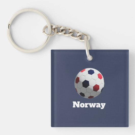 norwegischer Fußball Schlüsselanhänger (Vorderseite)