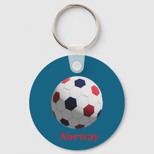 norwegischer Fußball Schlüsselanhänger (Vorderseite)