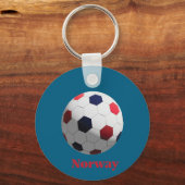 norwegischer Fußball Schlüsselanhänger (Vorderseite)