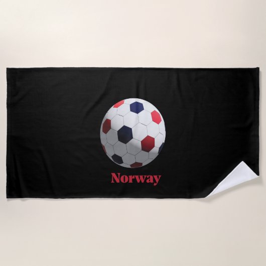 norwegischer Fußball Strandtuch (Vorderseite)