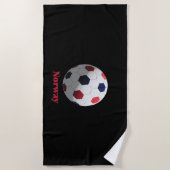 norwegischer Fußball Strandtuch (Vorderseite)