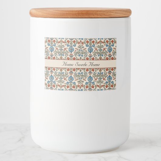 Norwegischer Garten, Brauch Lebensmitteletikett (Vorderseite)