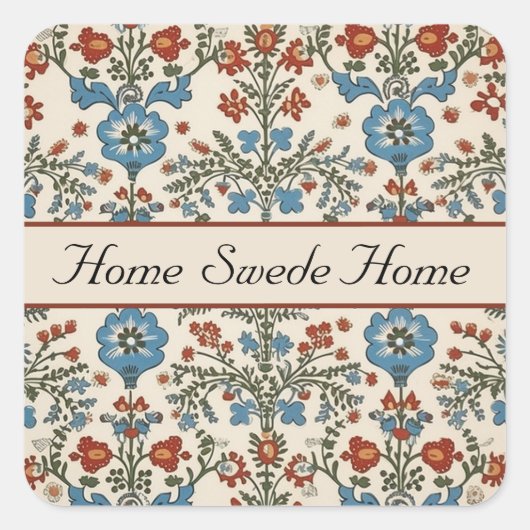 Norwegischer Garten, Brauch Quadratischer Aufkleber (Vorderseite)