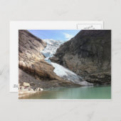 Norwegischer Gletscher Postkarte (Vorne/Hinten)
