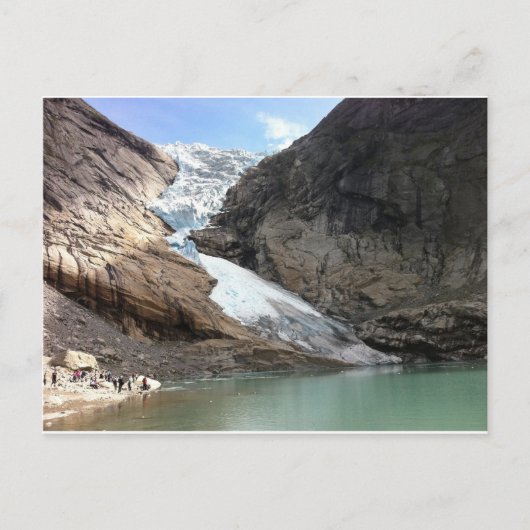 Norwegischer Gletscher Postkarte (Vorderseite)