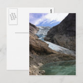 Norwegischer Gletscher Postkarte (Vorne/Hinten)