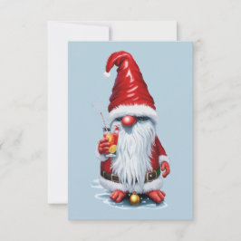 Norwegischer Gnome mit Cranberry Juice Cocktail Einladung