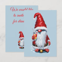 Norwegischer Gnome mit Cranberry Juice Cocktail