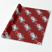 Norwegischer Gnome mit Cranberry Juice Cocktail Geschenkpapier (Ungerollt)