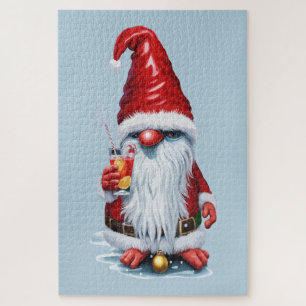 Norwegischer Gnome mit Cranberry Juice Cocktail Puzzle