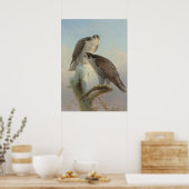 Norwegischer Gyrfalcon von Joseph Wolf Poster (Küche)