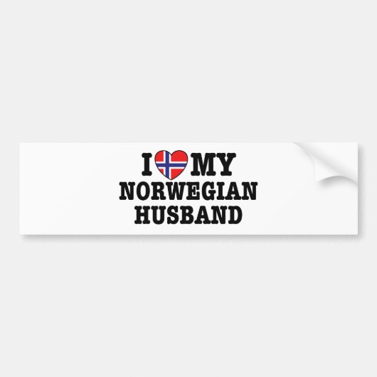 Norwegischer Husband Autoaufkleber (Vorne)