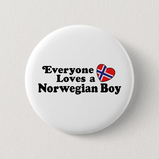 Norwegischer Junge Button (Vorderseite)