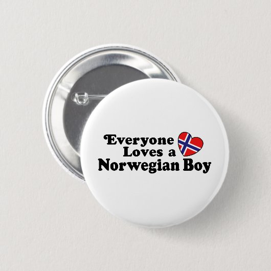 Norwegischer Junge Button (Vorne & Hinten)