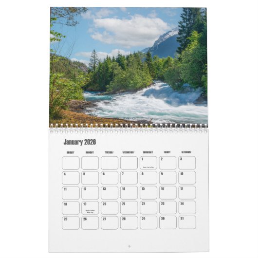 Norwegischer Kalender (Jan 2026)