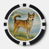 Norwegischer Lundehund Pokerchips (Vorderseite)