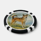 Norwegischer Lundehund Pokerchips (Einzeln)