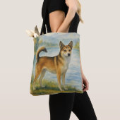 Norwegischer Lundehund Tasche (Von Nahem)