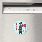 Norwegischer Magnet mit lustigem Besuch (In Situ (Geschirrspüler))