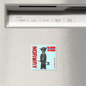 Norwegischer Magnet mit lustigem Besuch (In Situ (Geschirrspüler))