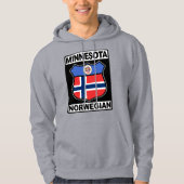 Norwegischer Minnesotaner Hoodie (Vorderseite)