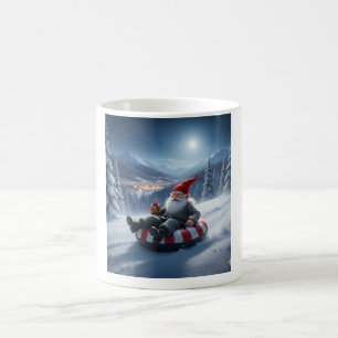 Norwegischer Nisse Schlittenfahren, Kaffeetasse
